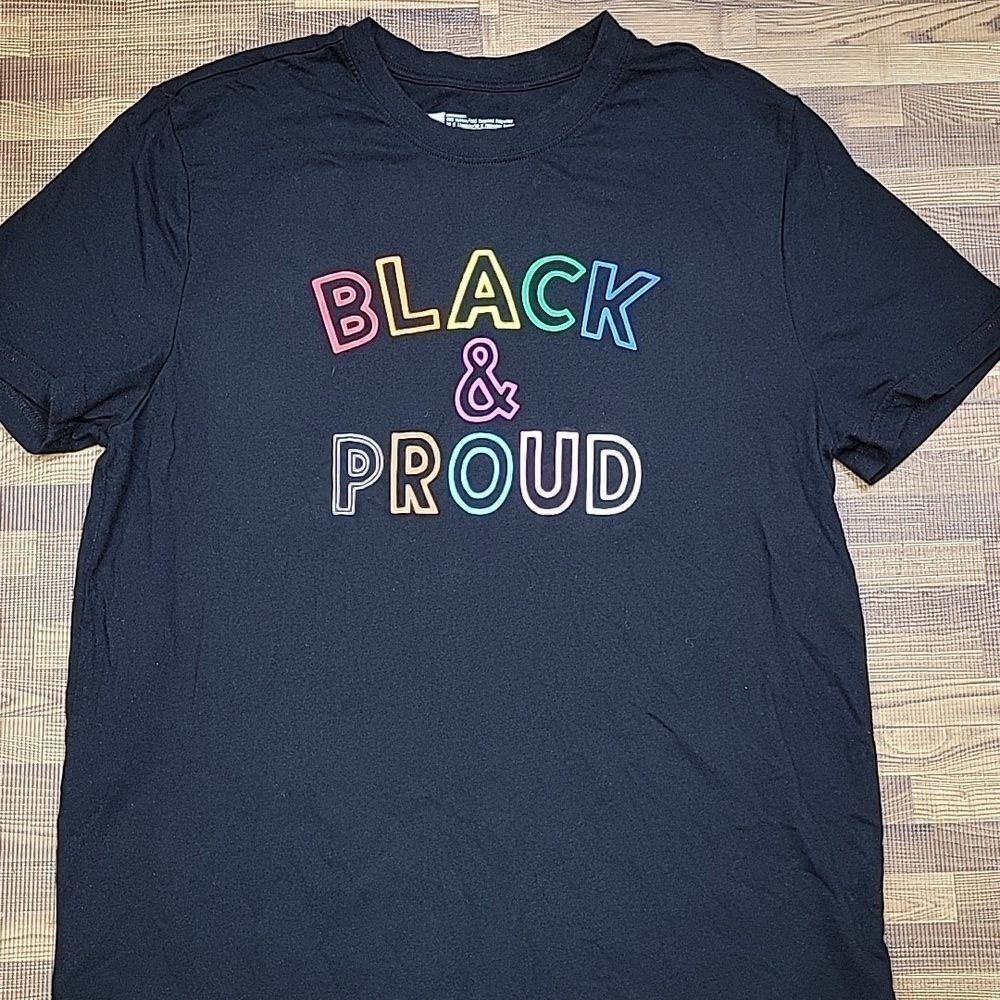 Black & Proud Unisex Tee Shirt Size Medium